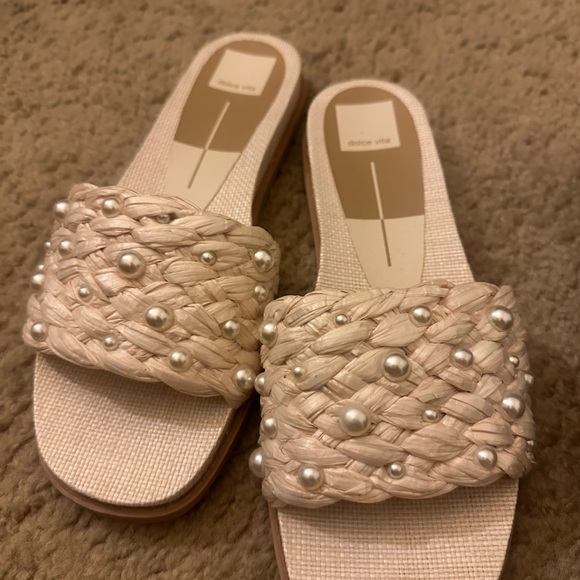 Guess Black Slide Sandals with Textured Footbed - Picture 2 of 5